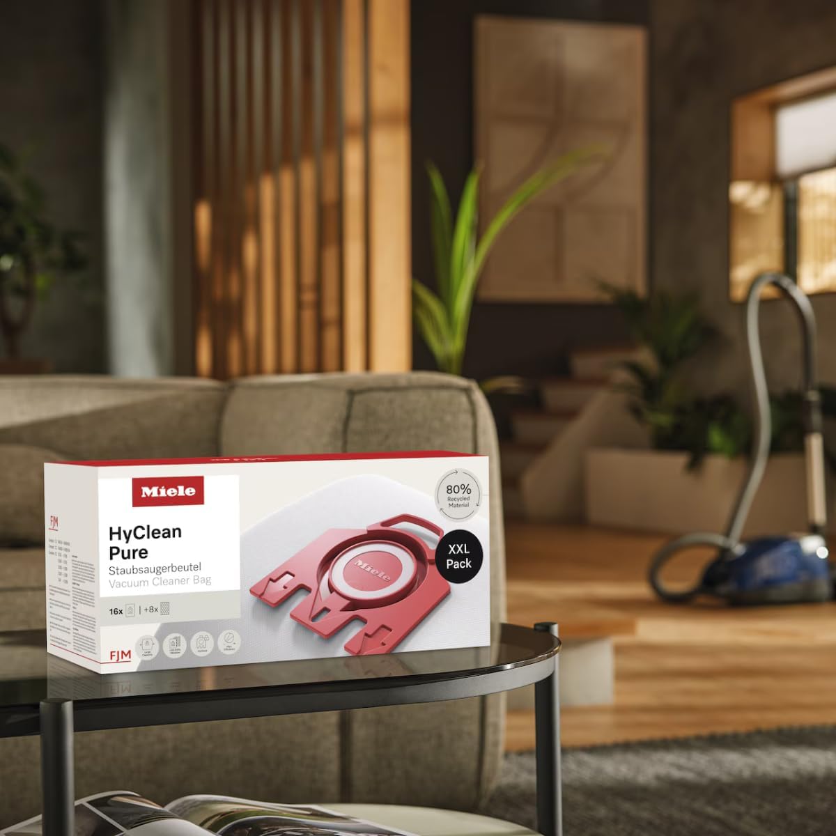 Miele FJM HyClean Pure Vacuum Cleaner Dustbags Pack of 16 - Image 6