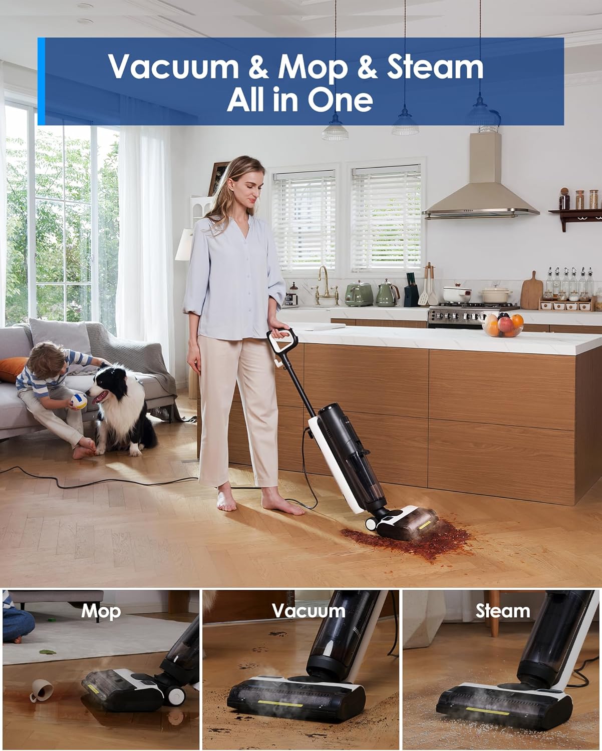 Tineco iFLOOR 5 Steam Wet Dry Vacuum All-in-one - Image 3